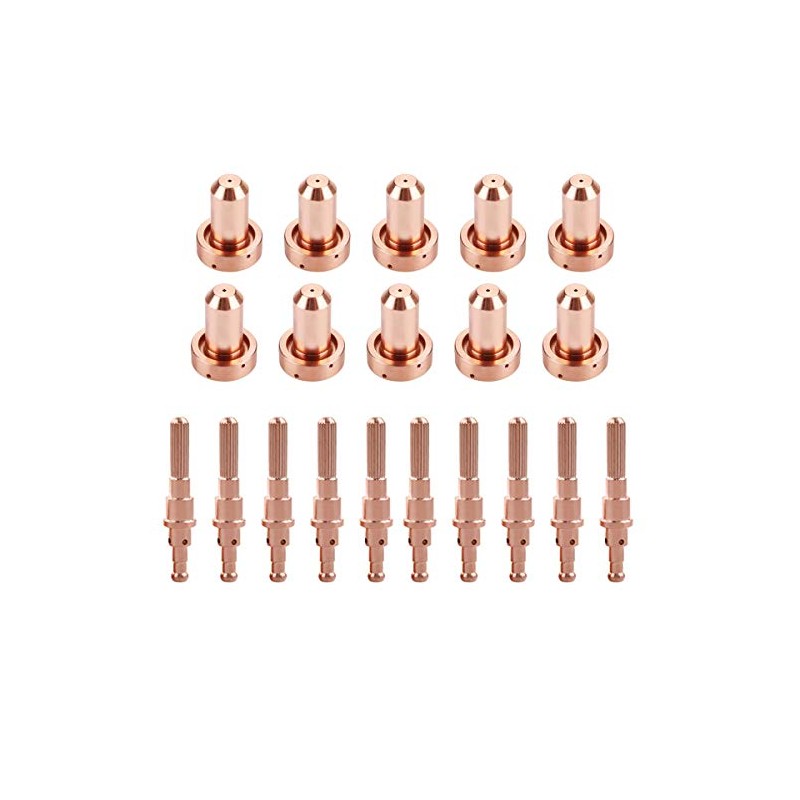 KEMAO 9-8212 90/100A Nozzle Tips 9-8215 Electrode, 20Pack, Fit for