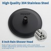 Shower Faucet Set Bathroom 8 Inch Rainfall Shower Head and