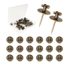 Push Pin Hangers, 20pcs Double Headed Picture Hangers Nails Small Head Hanging Nails Picture Photo Hanging Hook Pins Decorative Nail Hook Hangers for Home Office School (Bronze)