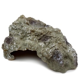 RedBeryl Reptile Shelter Rock Shelter Hideaway Lizard Turtle Amphibian (Brown Grey, Medium)
