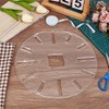 BENECREAT Clock Router Templates, 30cm Acrylic Router Inlay Template, Circle