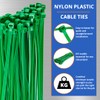 GTSE Green Cable Ties, 200mm x 2.5mm, Pack of 100,