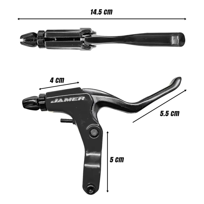 Palanca De Freno Mtb Bicicleta Aluminio Color Negro