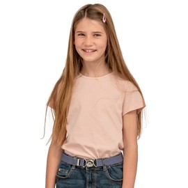 Olata Children’s Adjustable Belt with Slot Buckle (1-6 Years). Light Pink