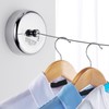 Retractable Clothesline Steel Wire Hole Free Laundry Line Clothes Line