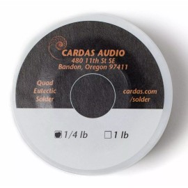 Cardas Audio Quad Eutectic Silver Solder Rosin Flux Core .032 Dia  50"