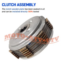 JINFANNIBI Clutch Plate Basket Hub Spanner Tool Gasket & Spark Plugs for Honda Rebel 250