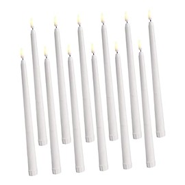 Luz de Vela LED Halloween Navidad, 12 Piezas Poste Largo