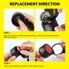 SEVICH Magnetic Replaceable Hairline Powder, Refill Pack 3 Pcs- Interhair