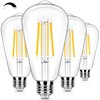 Dimmable Vintage LED Edison Light Bulbs 100W Equivalent, 8W ST58