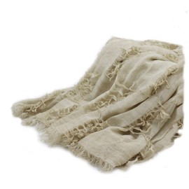 Honra Newborn Photography Props Baby Photo Posing Wraps Girls Boys Photoshoots Blanket Vintage Fringed Texture Layers (Beige)