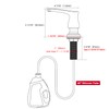 GAGALIFE Kitchen Sink Soap Dispenser Matte Black, Under Sink Soap