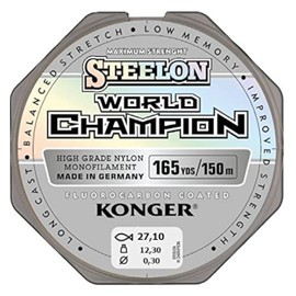 Konger World Champion Fluorocarbon Coated Fishing Line 0.10-0.30 mm/150 m Monofilament Line Super Strong (0.18 mm / 5.05 kg)