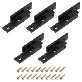 uxcell 5 PCS Plastic Fitting Furniture Panel, Joint Bracket, Push-On Clips Corner Buckle with Screws for Cabinet Roman Column Connection