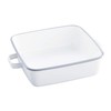 365methods Fuji Hollow Oven Dish White x Light Gray Square
