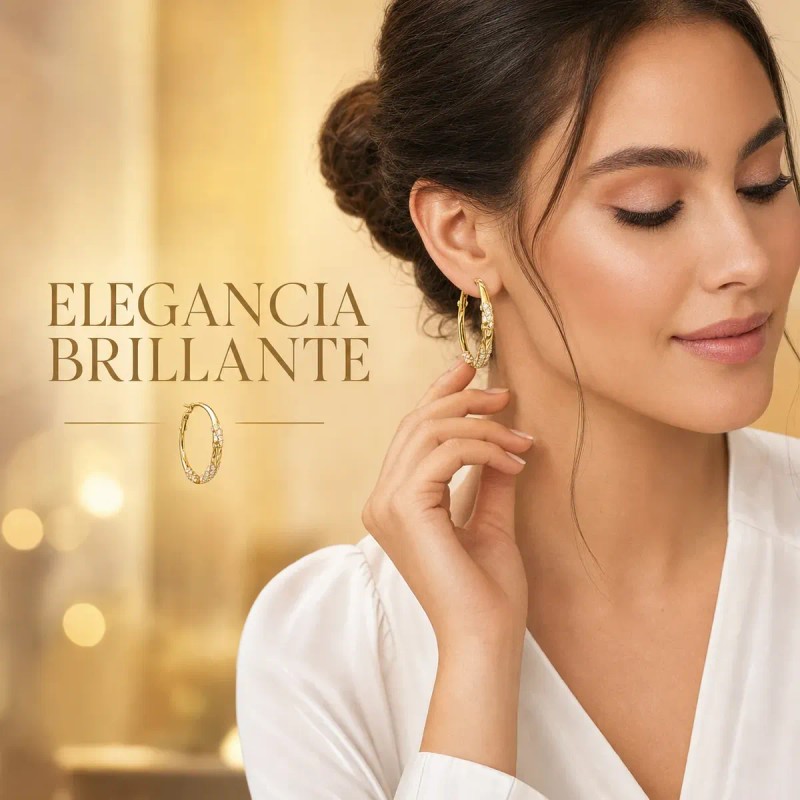 NADORA - Aretes Oro 10k Mujer Arrancadas Aretes Dorados Broqueles