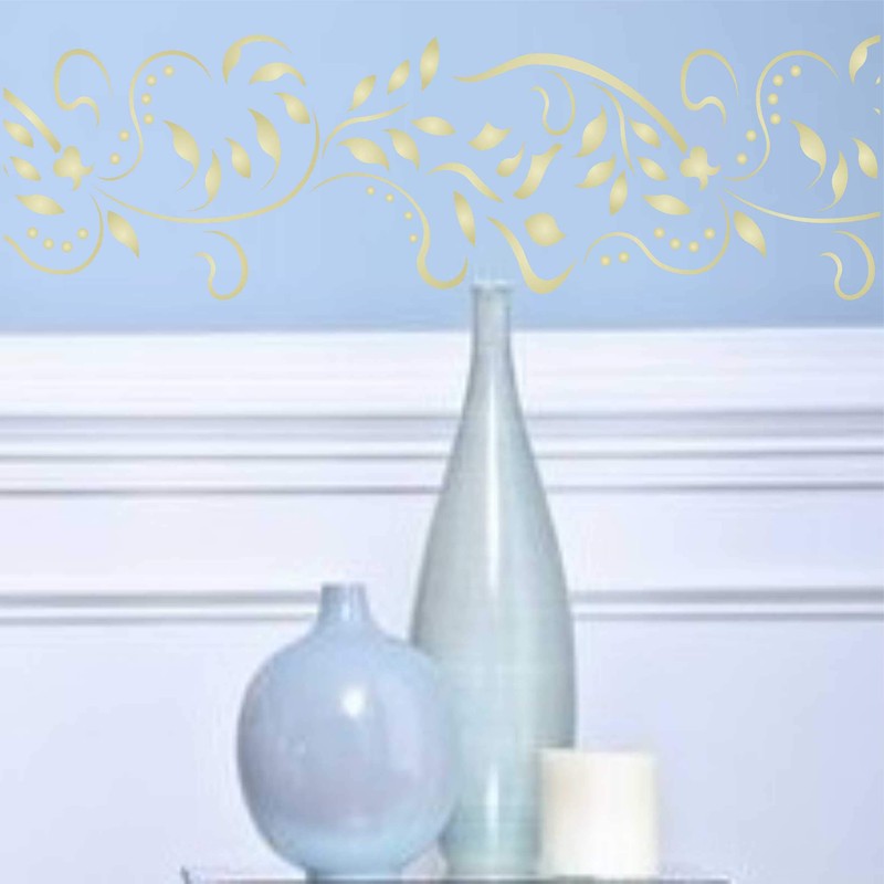 Vine Stencil, 7.5 x 22.8 cm (S) - Creeper Plant