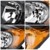 Preenex Headlights For 2009-2012 Toyota RAV4 Black Housing Headlamps Pair