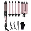 6 in 1 Curling Iron, 3 Barrel Curling Iron Set