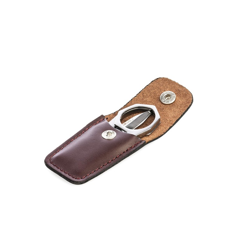 REMOS Klappschere aus rostfreiem Edelstahl mit praktischem Etui aus echtem