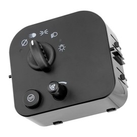 Headlight Lamp Dimmer Switch without Fog Lights, Compatible With 03-09 Chevy Trailblazer GMC Envoy, 03-07 Express Savana, 03-04 Oldsmobile Bravada, Isuzu Ascender, 04 Buick Rainier, Replaces# 10372953
