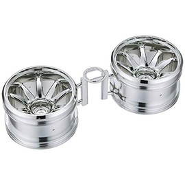 Tamiya Hop-Up Options No.1677 OP.1677 GF-01 Chrome Plated Wheel (10 Spokes) 54677
