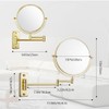 Cerdeco 8 Inch Double Sided Makeup Wall Mount Mirror with