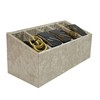 AgentMoon Belt Storage Organizer with 6 Compartments,Belt Protection Box.Luxury Velour