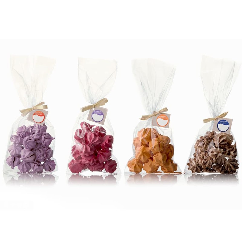 quiodok 7 Rolls Round Dots Food Labels, Days of The