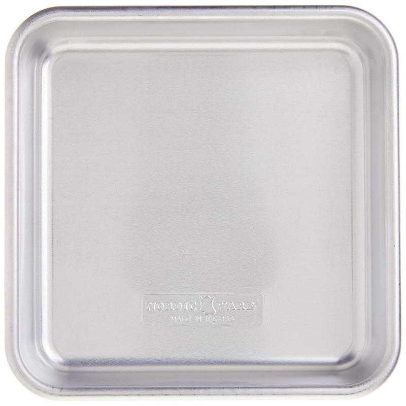 Nordic Ware 47500 Molde para Pan Cuadrado, Aluminio, 20 cm/8