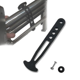 Telescoping Ladder Strap for Boat Yacht, Rubber Strap Secure Retaining Latch Band Belt with Adjustable Mounting Holes for Marine Sport Jet Swim Boarding(L)