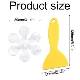 DULSPUE Non-Slip Stickers Flowers, Pack of 20 Non-Slip Strips for Bathtub and Shower, Non-Slip Sticker Bathtub, Non-Slip Shower, Shower Mats Shower Non-Slip (8 x 8 cm)