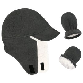 Baby Hat and Mitten Set Winter Hat and Gloves for Baby Boy Toddler