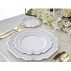 OCCASIONS 360 Pcs set (60 guest) Wedding Disposable Plastic Plate