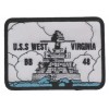USS West Virginia BB-48 Patch 4"x3" – Plastic Backing/Sew On