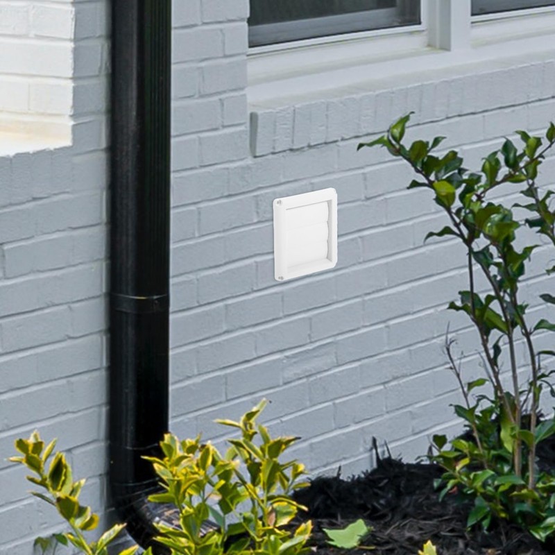 KICHOUSE Dryer Vent Cover Louvered Design for Enhanced Efficiency Construction