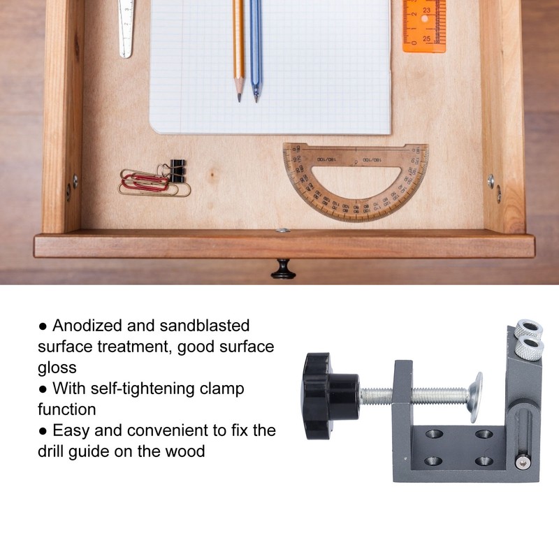 Inclined Hole Locator Positioner 15 Degree Adjustable Aluminum Alloy Woodworking