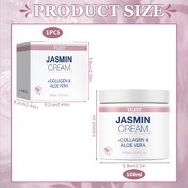 Jasmine Ointment Plus, 100 ml Jasmine Ointment Eyes, Eye Active Jasmine Ointment, Jasmine Ointment Against Dark Circles, Eye Cream with Collagen and Aloe Vera, Against Wrinkles, Eye Cream for Women and Men