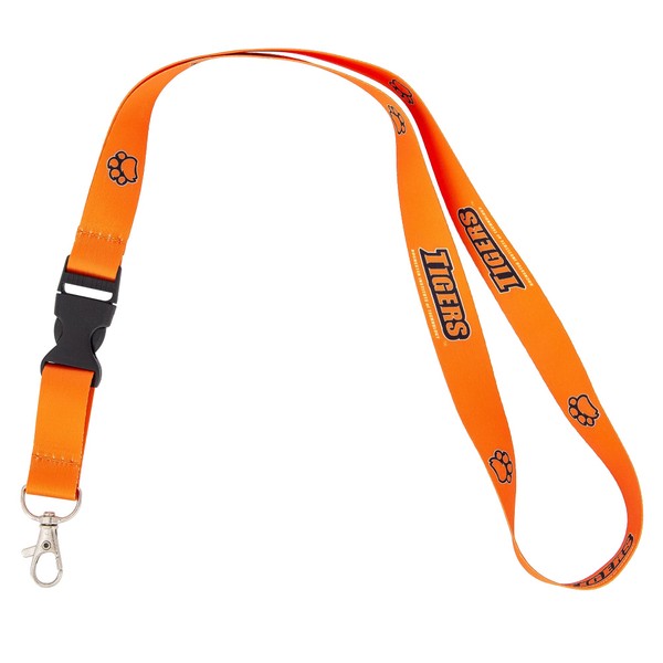 Rochester Institute of Technology Lanyard RIT Tigers Car Keys ID Badge Holder Keychain Detachable Breakaway Snap Buckle (Orange)