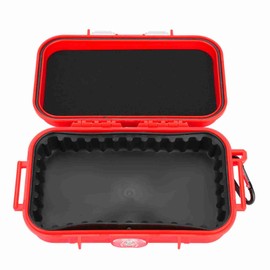 Kodrily Dry Box Waterproof, 1PCS Dry Storage Box, ABS Dry Box for Boat Inner Rubber, Waterproof Small Dry Box with Stainless Steel Fitting for Outdoors Camping Fishing (Red)
