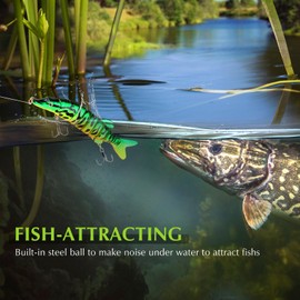 CREECHWA Fishing Lure Trout, Pike Bait, Perch Bait, Wobbler Pike, Moves Like a Real Fish, Fishing Accessories