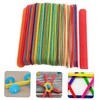 CORHAD Jumbo Ice Pop Sticks 50pcs Thick Craft Sticks Multi-
