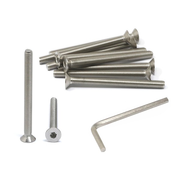 iexcell 10 Pcs M6 x 70mm Thread Pitch 1 mm