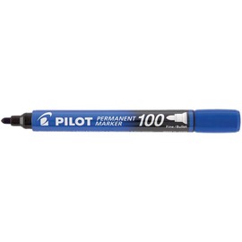 Pilot sca-100-l – Pack of 12 Permanent Markers, Conical Tip, Blue