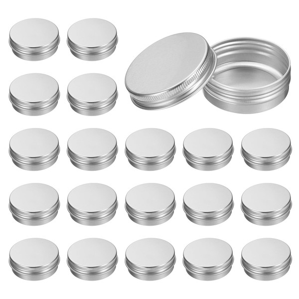uxcell 1 Oz Tin Cans, 20 Pcs Aluminum Round Tins,