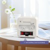 Analog Alarm Clocks, Non Ticking Table Clock with Luminous Hand
