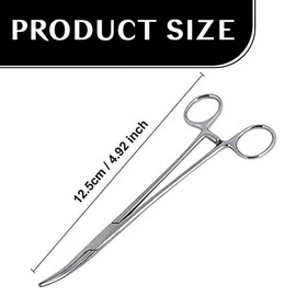 MEXRUMI Hook Remover Fishing, Cat and Dog Hair Tweezers, Artery Clamp, Hook Remover Fishing, Tweezers Made of Stainless Steel, Pliers Fishing, Artery Clamp Fishing, Hook Removal Pliers