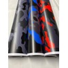 RED Black Gray Camouflage Vinyl Car Wrap Film Sheet +