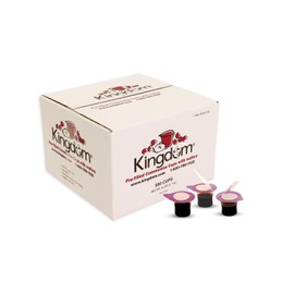 Kingdom Easy Open Prefilled Communion Cup with Wafers(500ct) Sealed in a Single-Serving Container with One-Year Shelf Life, Perfect for Holy Eucharist Celebration in Hospitals, Summer Camps, and more!