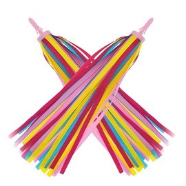 Deolven Kids Scooter Streamers,2 Pack Coloured Bicycle Tassel Bicycle Tassel Bike Handlebar Ribbo for Children Baby Girl Boy Bike Accessories 27CM Red Yellow Pink Blue Mixed